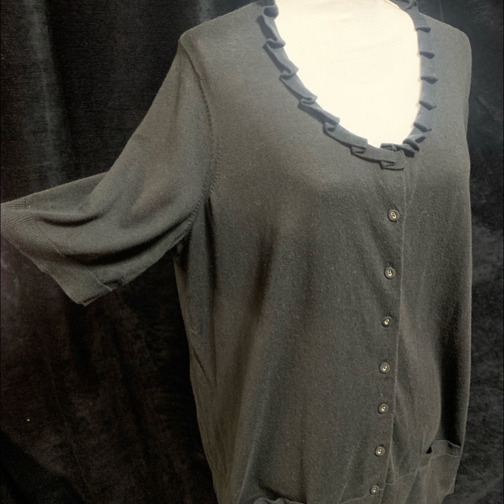 Talbots Ruffle Sweater - Picture 4 of 10